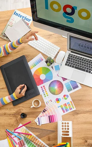 Icono de diseño gráfico e identidad visual | Digimedia Marketing Icono de diseño gráfico para identidad visual de marca