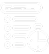 Ícono de lista de tareas con temporizador para productividad | DigiMedia Marketing Lista de tareas con temporizador - gestión de tiempo y productividad